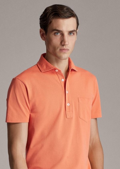 Camisa Polo Ralph Lauren Hombre Naranjas - Washed Piqué - DPGWS1408